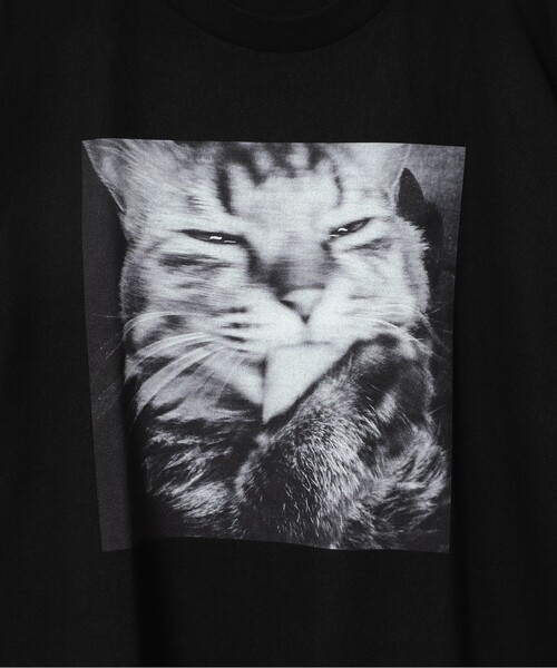 mmts（マミタス）の「〈UNISEX〉清水奈緒 / デコフォト フェイスTシャツ（Tシャツ/カットソー・レディース・ブラック/ホワイト・M/XL/S/L）」の5枚目の写真