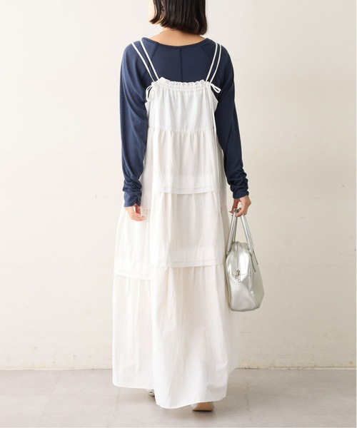 CIAOPANIC TYPY（チャオパニックティピー）の「【WEB限定】ランダムタック2WAYティアードキャミワンピース（ワンピース・レディース・ブラック/ホワイト/ブラウン・ONE SIZE）」の14枚目の写真