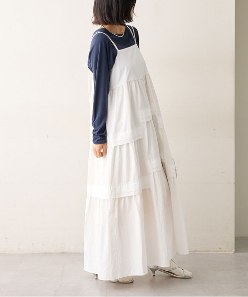 CIAOPANIC TYPY（チャオパニックティピー）の「【WEB限定】ランダムタック2WAYティアードキャミワンピース（ワンピース・レディース・ブラック/ホワイト/ブラウン・ONE SIZE）」の15枚目の写真