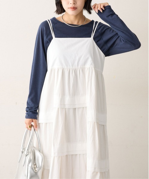 CIAOPANIC TYPY（チャオパニックティピー）の「【WEB限定】ランダムタック2WAYティアードキャミワンピース（ワンピース・レディース・ブラック/ホワイト/ブラウン・ONE SIZE）」の16枚目の写真