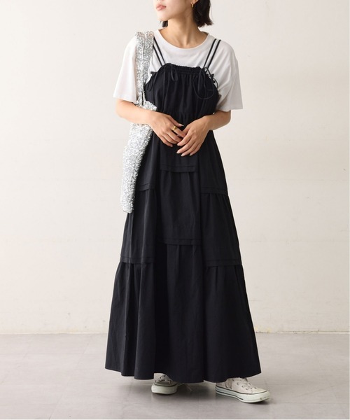 CIAOPANIC TYPY（チャオパニックティピー）の「【WEB限定】ランダムタック2WAYティアードキャミワンピース（ワンピース・レディース・ブラック/ホワイト/ブラウン・ONE SIZE）」の20枚目の写真
