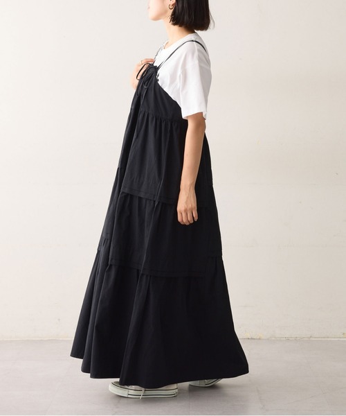 CIAOPANIC TYPY（チャオパニックティピー）の「【WEB限定】ランダムタック2WAYティアードキャミワンピース（ワンピース・レディース・ブラック/ホワイト/ブラウン・ONE SIZE）」の22枚目の写真