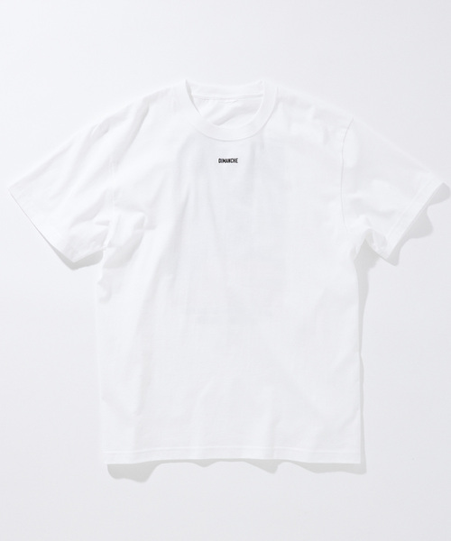 SKIN（スキン）の「skin × Ana Popescu / DIMANCHE プリントTシャツ（Tシャツ/カットソー・メンズ・ホワイト/チャコールグレー・MEDIUM/LARGE）」の9枚目の写真