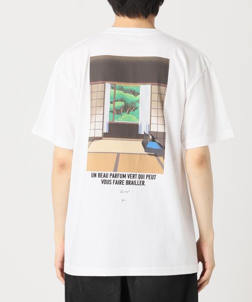 SKIN（スキン）の「skin × Ana Popescu / DIMANCHE プリントTシャツ（Tシャツ/カットソー・メンズ・ホワイト/チャコールグレー・MEDIUM/LARGE）」の6枚目の写真