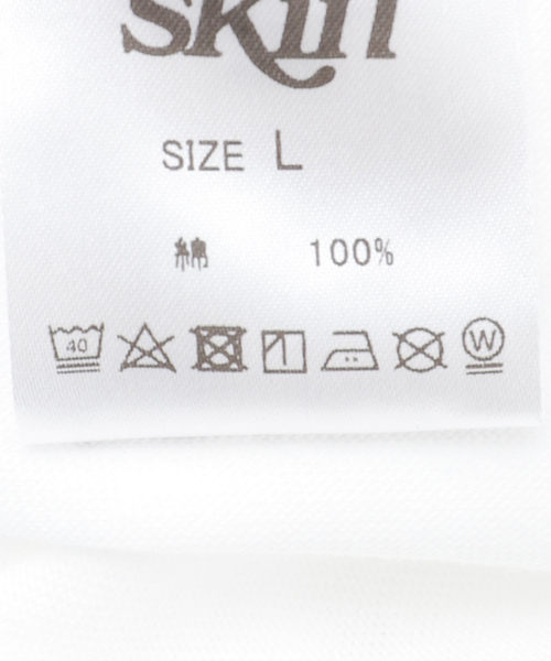 SKIN（スキン）の「skin × Ana Popescu / DIMANCHE プリントTシャツ（Tシャツ/カットソー・メンズ・ホワイト/チャコールグレー・MEDIUM/LARGE）」の16枚目の写真