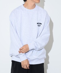 【ユニセックス】スマイルロゴ クルー スウェット