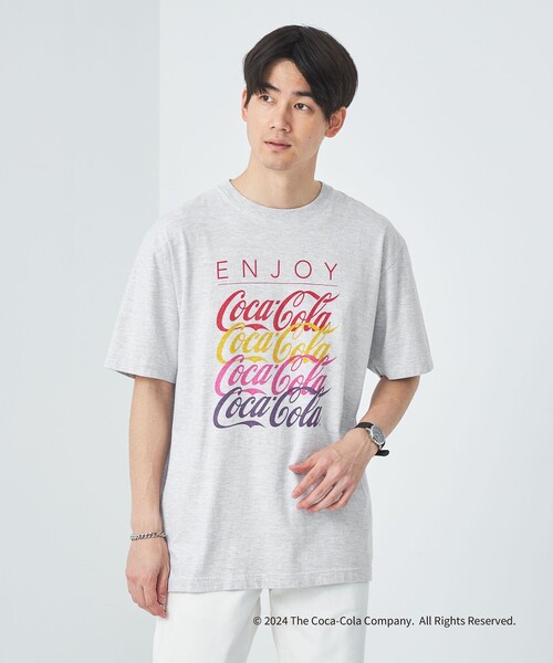 良品】90s，Coca-Cola，ラガーシャツ，企業系，©︎1992 別注】＜GOOD