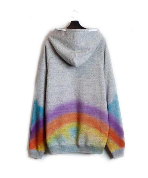 SEVESKIG(セヴシグ)の「SEVESKIG/セブシグ/Rainbow Spray Pullover Hoodie(パーカー・メンズ・グレー/オートミール・X-LARGE/LARGE/MEDIUM/SMALL)」の7枚目の写真