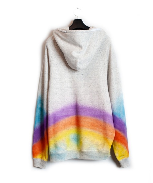 SEVESKIG(セヴシグ)の「SEVESKIG/セブシグ/Rainbow Spray Pullover Hoodie(パーカー・メンズ・グレー/オートミール・X-LARGE/LARGE/MEDIUM/SMALL)」の8枚目の写真