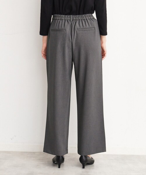 THE SHOP TK （ザ ショップ ティーケー ）の「◆【美脚・細見え/セットUP可】ツイル＆シャンブレーワイドパンツ/洗える（その他パンツ・レディース・ベージュ/ネイビー/チャコールグレー/ブラック・11/12/13）」の14枚目の写真