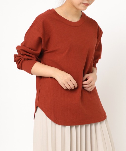 RNA-N(アールエヌエーエヌ)の「M2280 ジャガードインレイプルオーバー(Tシャツ/カットソー・レディース・ブラック/レッド/キナリ・MEDIUM)」の19枚目の写真