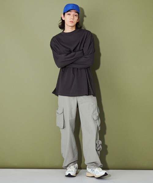 CITEN（シテン）の「＜CITEN＞マルチポケット フライトパンツ（カーゴパンツ・メンズ・グレー/ブラック・L/M）」の4枚目の写真