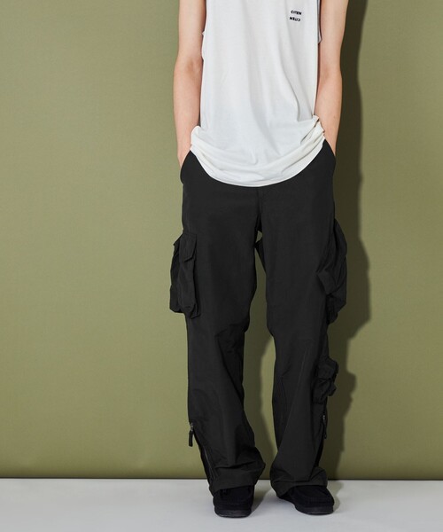 CITEN（シテン）の「＜CITEN＞マルチポケット フライトパンツ（カーゴパンツ・メンズ・グレー/ブラック・L/M）」の6枚目の写真