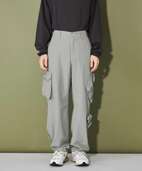 CITEN（シテン）の「＜CITEN＞マルチポケット フライトパンツ（カーゴパンツ・メンズ・グレー/ブラック・L/M）」の9枚目の写真