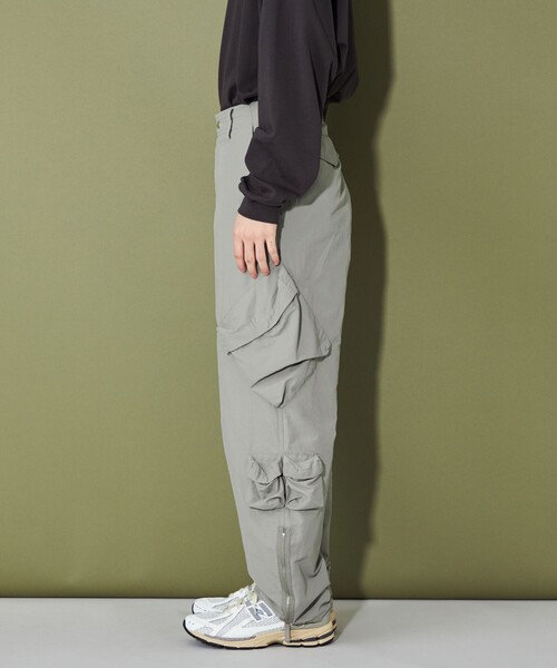 CITEN（シテン）の「＜CITEN＞マルチポケット フライトパンツ（カーゴパンツ・メンズ・グレー/ブラック・L/M）」の10枚目の写真