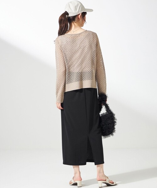 ANY SIS（エニィスィス）の「【2SET】メッシュニット セット（ニット/セーター・レディース・グレー系/ベージュ系/カーキ系・0）」の10枚目の写真