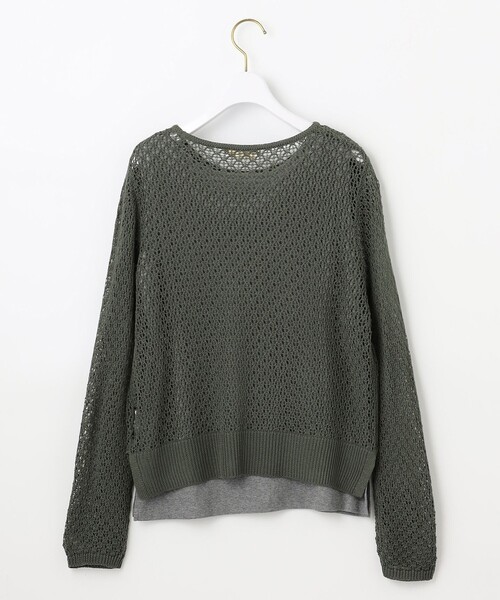 ANY SIS（エニィスィス）の「【2SET】メッシュニット セット（ニット/セーター・レディース・グレー系/ベージュ系/カーキ系・0）」の14枚目の写真
