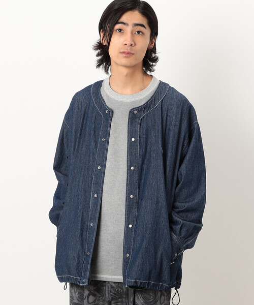 Purple&Yellow(パープルアンドイエロー)の「ノーカラーシャツ(その他アウター・メンズ・ワンウォッシュ/アイボリー・SMALL/MEDIUM/LARGE)」の2枚目の写真