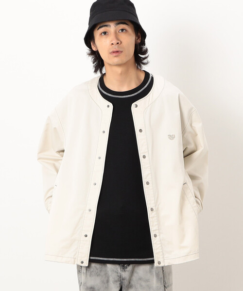 Purple&Yellow(パープルアンドイエロー)の「ノーカラーシャツ(その他アウター・メンズ・ワンウォッシュ/アイボリー・SMALL/MEDIUM/LARGE)」の5枚目の写真