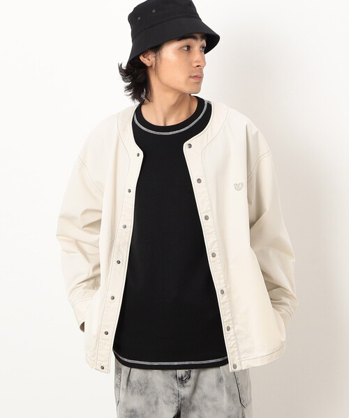 Purple&Yellow(パープルアンドイエロー)の「ノーカラーシャツ(その他アウター・メンズ・ワンウォッシュ/アイボリー・SMALL/MEDIUM/LARGE)」の6枚目の写真