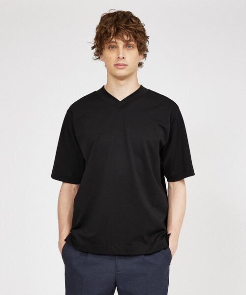 DESIGNWORKS(デザインワークス)の「【定番人気】超度詰微起毛スムース Vネック 半袖Tシャツ(Tシャツ/カットソー・メンズ・ブラック/ホワイト・44/48/50/46/52)」の16枚目の写真