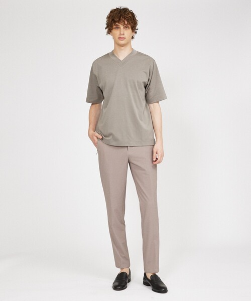 DESIGNWORKS(デザインワークス)の「【定番人気】超度詰微起毛スムース Vネック 半袖Tシャツ(Tシャツ/カットソー・メンズ・ブラック/ホワイト・44/48/50/46/52)」の7枚目の写真