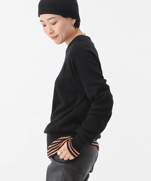 定価¥26400 24AW AP STUDIO 極美品　スウェットライクニット スウェットライクニット（ニット/セーター）｜AP STUDIO