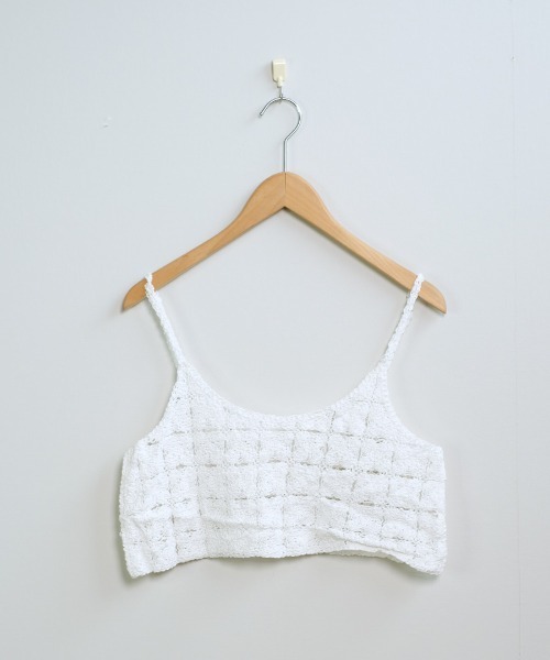 ビスチェ かぎ針 ニットベスト サマーニット ベスト キャミソール