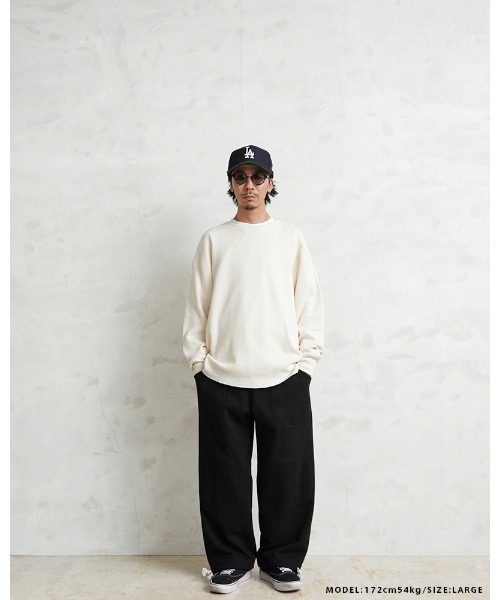 WAIPER.inc米軍US NAVYダブルニースウェットパンツ【WP1032】 □WAIPER.inc 米軍 US NAVY ダブルニー スウェットパンツ