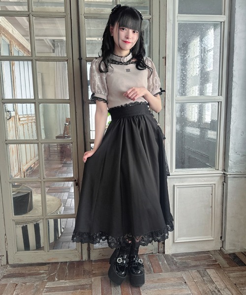 ROJITA(ロジータ)の「チョーカーデザインテレコトップス(Tシャツ/カットソー・レディース・ベージュ/ブラック/ホワイト・FREE)」の17枚目の写真