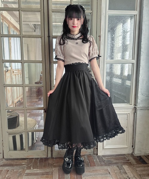 ROJITA(ロジータ)の「チョーカーデザインテレコトップス(Tシャツ/カットソー・レディース・ベージュ/ブラック/ホワイト・FREE)」の18枚目の写真