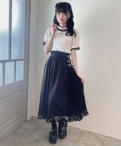 ROJITA(ロジータ)の「チョーカーデザインテレコトップス(Tシャツ/カットソー・レディース・ベージュ/ブラック/ホワイト・FREE)」の19枚目の写真