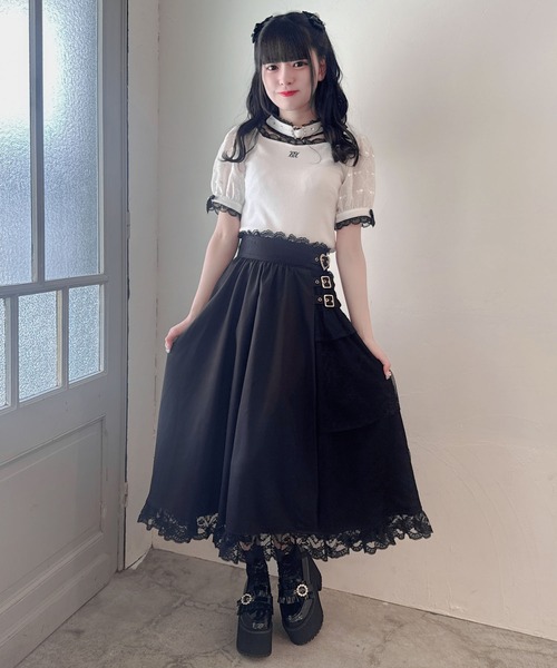 ROJITA(ロジータ)の「チョーカーデザインテレコトップス(Tシャツ/カットソー・レディース・ベージュ/ブラック/ホワイト・FREE)」の21枚目の写真