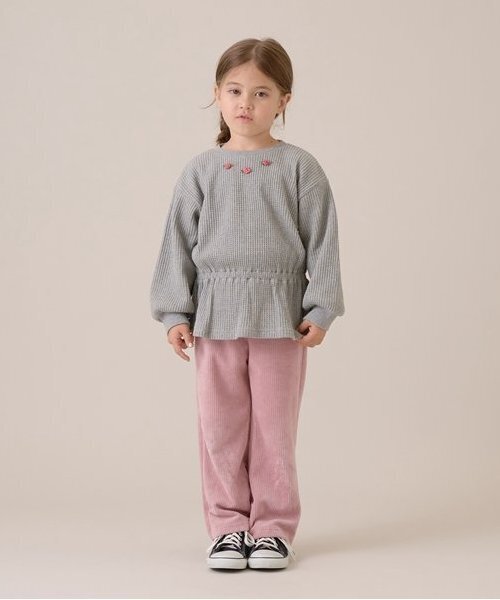 Lycee mine(リセマイン)の「やみつきになる履き心地ニットコールパンツ(その他パンツ・キッズ・ベージュ/ラベンダー/ブラック/ベビーピンク/アイボリー/サックスブルー・120cm/110cm/100cm/150cm/130cm/140cm)」の22枚目の写真
