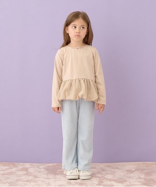 Lycee mine(リセマイン)の「やみつきになる履き心地ニットコールパンツ(その他パンツ・キッズ・ベージュ/ラベンダー/ブラック/ベビーピンク/アイボリー/サックスブルー・120cm/110cm/100cm/150cm/130cm/140cm)」の7枚目の写真
