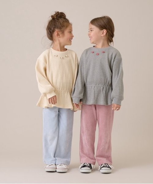 Lycee mine(リセマイン)の「やみつきになる履き心地ニットコールパンツ(その他パンツ・キッズ・ベージュ/ラベンダー/ブラック/ベビーピンク/アイボリー/サックスブルー・120cm/110cm/100cm/150cm/130cm/140cm)」の13枚目の写真