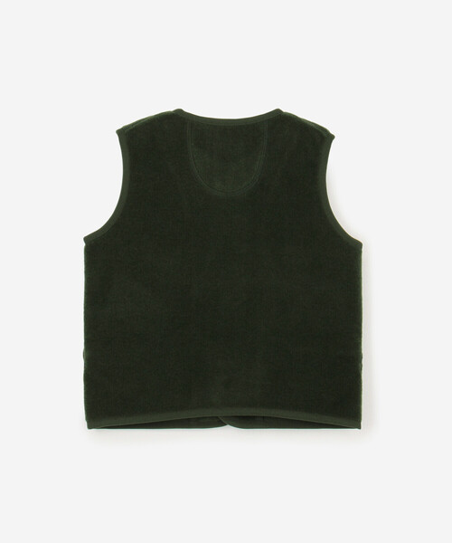 DANTON（ダントン）の「DANTON | キッズ フリースカラーレスベスト（ベスト・キッズ・ブラック/グレー系その他/ダークグリーン・95/135/115）」の7枚目の写真