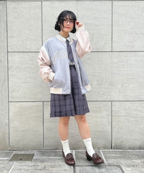 F i.n.t(フィント)の「チェックバミューダパンツ/fint(その他パンツ・レディース・ネイビー/ブラウン・FREE)」の7枚目の写真