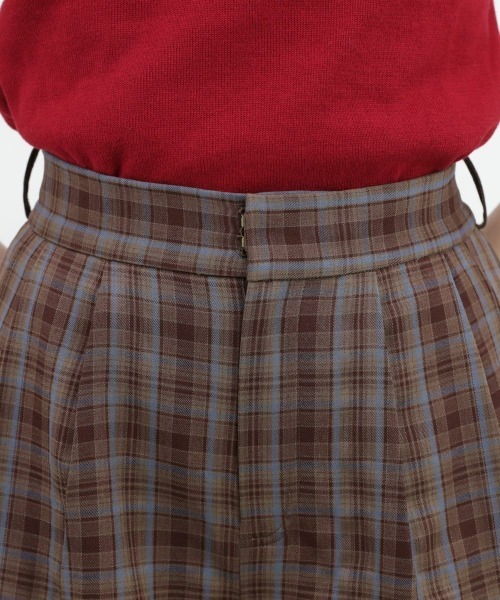 F i.n.t(フィント)の「チェックバミューダパンツ/fint(その他パンツ・レディース・ネイビー/ブラウン・FREE)」の16枚目の写真