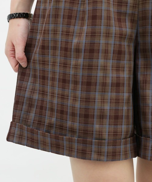 F i.n.t(フィント)の「チェックバミューダパンツ/fint(その他パンツ・レディース・ネイビー/ブラウン・FREE)」の19枚目の写真