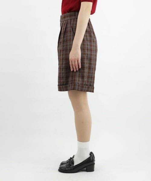 F i.n.t(フィント)の「チェックバミューダパンツ/fint(その他パンツ・レディース・ネイビー/ブラウン・FREE)」の15枚目の写真