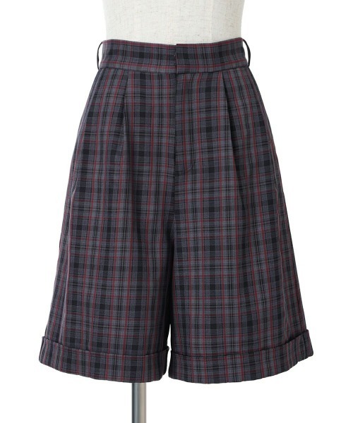 F i.n.t(フィント)の「チェックバミューダパンツ/fint(その他パンツ・レディース・ネイビー/ブラウン・FREE)」の20枚目の写真