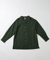 メンズのシャツ/ブラウス（グリーン・カーキ/緑色系・オープンカラー