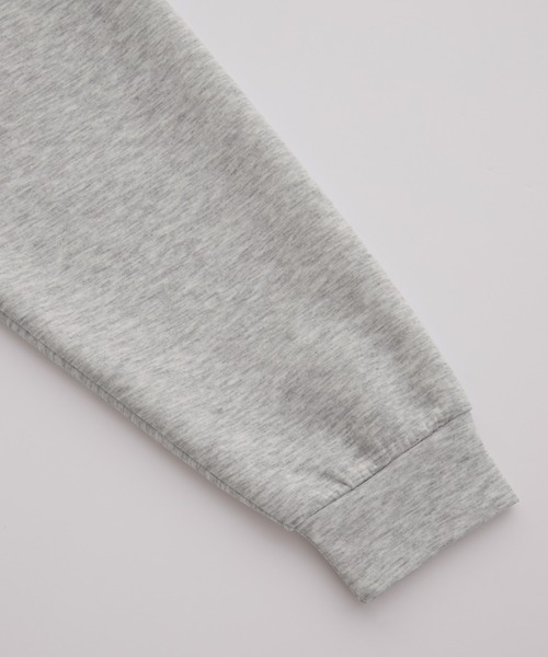 Anchor Smith（アンカー スミス）の「オーバーサイズ ワンポイントロゴ刺繍 ダブルフェイスジップパーカー（パーカー・レディース・グレイッシュブルー/グレイッシュベージュ/ブラック/ダークグレー/ダークネイビー/ライトグレー・L/M）」の13枚目の写真