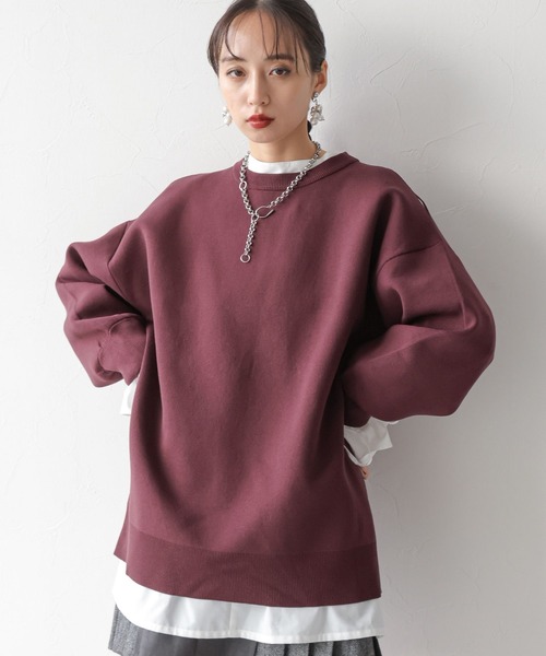 HARE（ハレ）の「リバーシブルスリットビッグニットプルオーバー(HARE)（ニット/セーター・レディース・ブラック/レッド・FREE）」の12枚目の写真