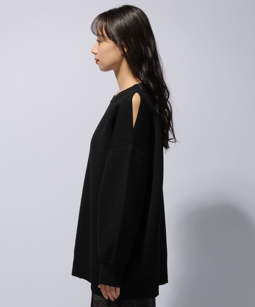 HARE（ハレ）の「リバーシブルスリットビッグニットプルオーバー(HARE)（ニット/セーター・レディース・ブラック/レッド・FREE）」の21枚目の写真