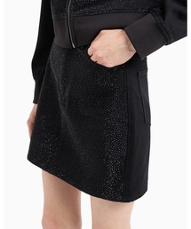 ARMANI EXCHANGE | 【A|X アルマーニ エクスチェンジ】ラインストーン　ブラックデニムスカート(デニムスカート)