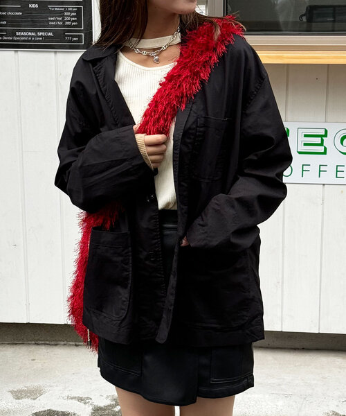 CIAOPANIC(チャオパニック)の「カジュアルテーラードジャケット(テーラードジャケット・レディース・ネイビー/ブラック・MEDIUM/LARGE)」の7枚目の写真