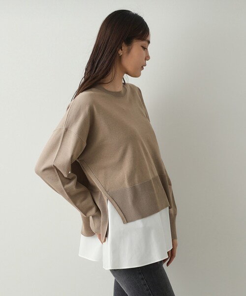 OPAQUE.CLIP(オペークドットクリップ)の「◆《ツインセット》リラクシーニット×ドッキングタンク【洗濯機洗い可】(その他トップス・レディース・ブラック/ライトグレー/ベージュ/ブルー系その他・38/40/42)」の12枚目の写真