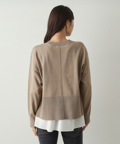 OPAQUE.CLIP(オペークドットクリップ)の「◆《ツインセット》リラクシーニット×ドッキングタンク【洗濯機洗い可】(その他トップス・レディース・ブラック/ライトグレー/ベージュ/ブルー系その他・38/40/42)」の11枚目の写真